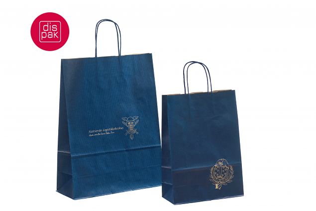 sininen ny�rik�densijallinen paperikassi logolla 