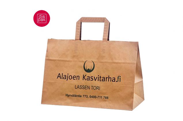 litte�kannikkeinen ekopaperikassi painatuksella 