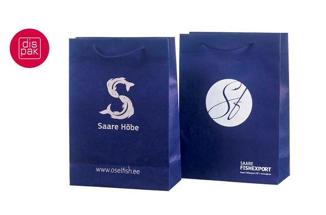 K�sintehdyt luksuspaperikassit logolla 