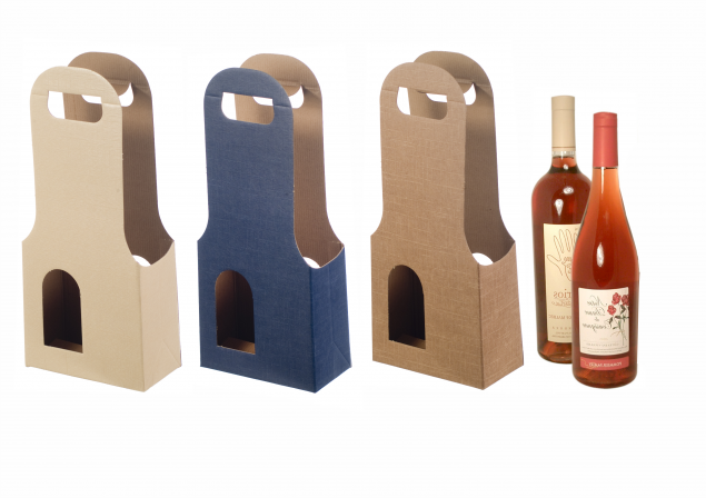 Boxes for Two Bottles (with window)