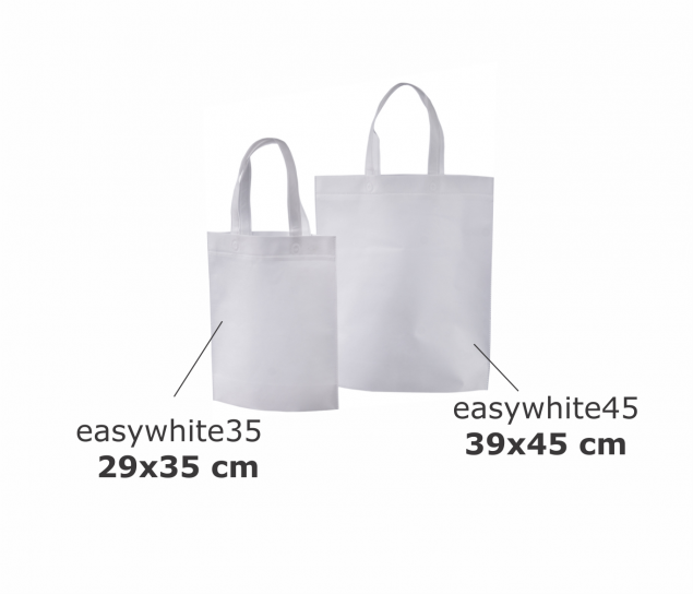 Белые сумки из спанбонда