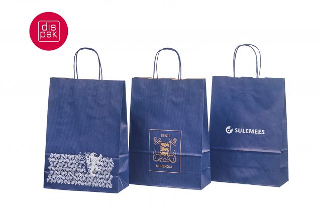 billige bl� papirposer 