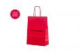 rd papirpose med logo | Referanser-rde papirposer billige rde papirposer med trykk 