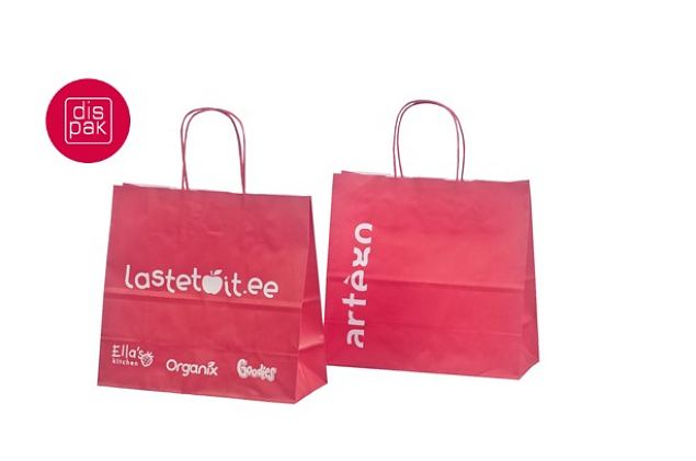 ikke dyre r�de papirposer med trykk 