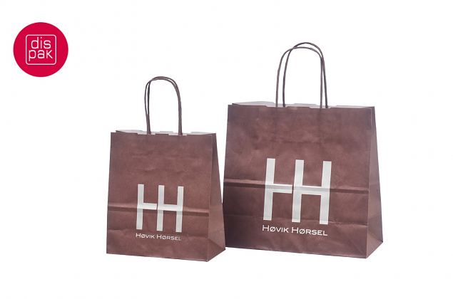 m�rkebrune papirposer 