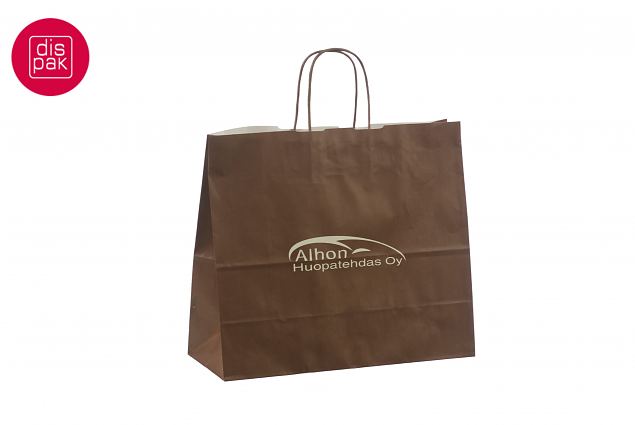 billig m�rkebrun papirpose 