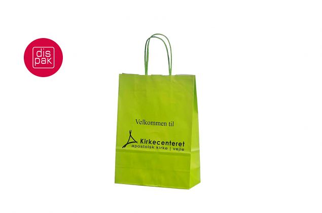 lysegr�nne papirposer med trykk 