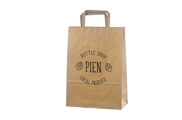 Elegantti ja korkealaatuinen litte�kannikkeinen voimapaperikassi. Saatavana yksil�llisell� painatu