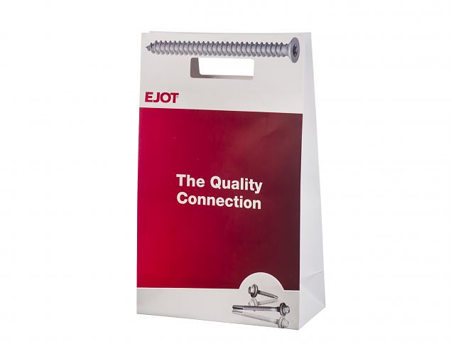 Eksklusiv papirpose med firmalogo. Tilgjengelig i flere ulike st�rrelser. Minstebestilling med try