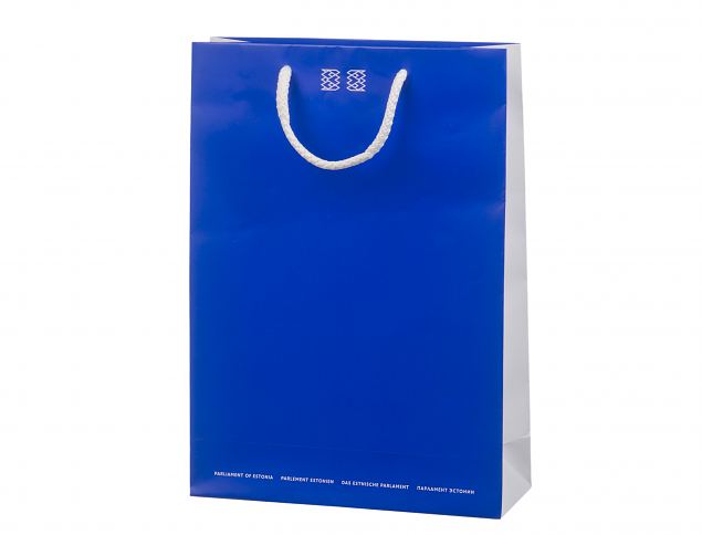 Solid eksklusiv papirpose av h�y kvalitet. Minstebestilling med trykk er 50 stk. 