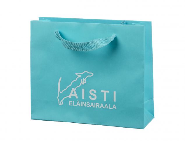 Lekker og eksklusiv papirpose av topp kvalitet. Minstebestilling er 50 stk. Tilgjengelig b�de med 