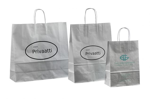 s�lv papirsposer med logo 