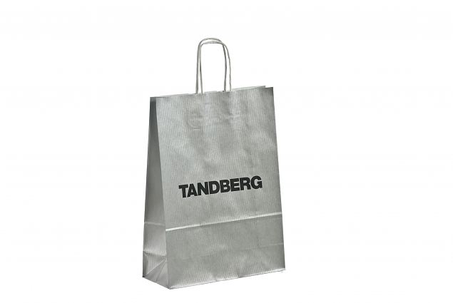 s�lv papirspose med personligt print 