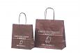 m�rkebrun papirspose | Galleri af v�rker- m�rkebrune papirsposer med tryk 