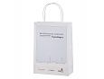 vita papperskassar med logotyptryck | Bildgalleri - Vita papperskassar Elegant vit papperskasse i 