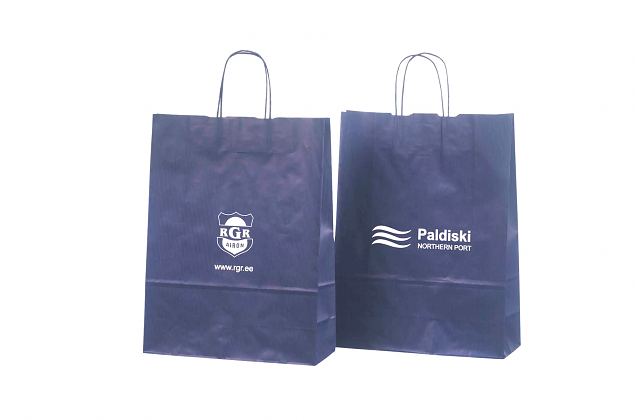 bl� papperskasse med tryck 