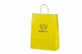gul papperskasse med logotyptryck | Bildgalleri - Gula papperskassar Kraftig och hllbar gul pappe