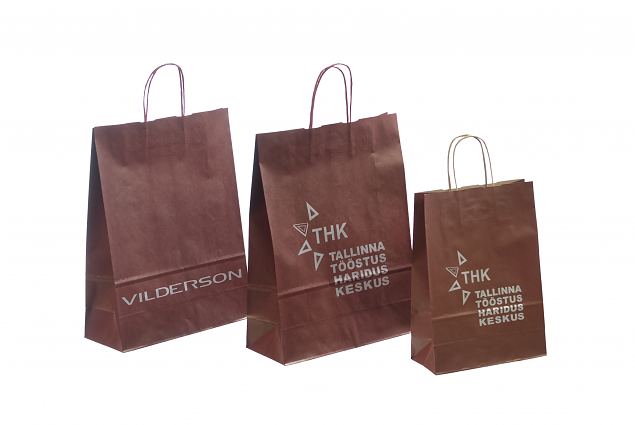 m�rkr�da papperskassar med logotyp 