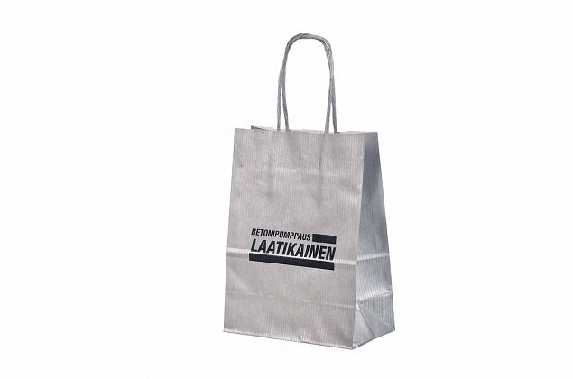 Stilfull silverf�rgad papperskasse i stark kvalitet. Leverans till Sverige ing�r i priset. Kan skr