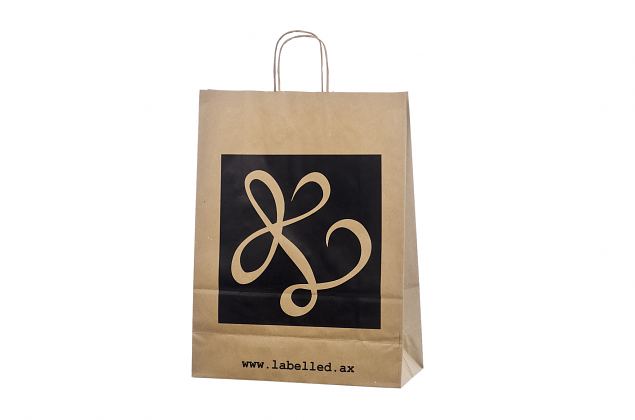 V�ldesignad, h�gklassig, ekologisk papperskasse. Minsta orderantal med personligt tryck �r bara 50