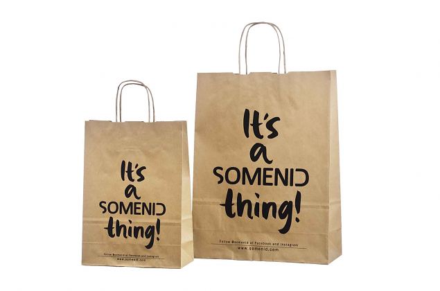 Stilfulla ekologiska papperskassar i stark kvalitet. Leverans till Sverige ing�r i priset. Kan skr