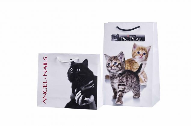 exklusiv papperskasse med personlig logotyp i 1 f�rg 