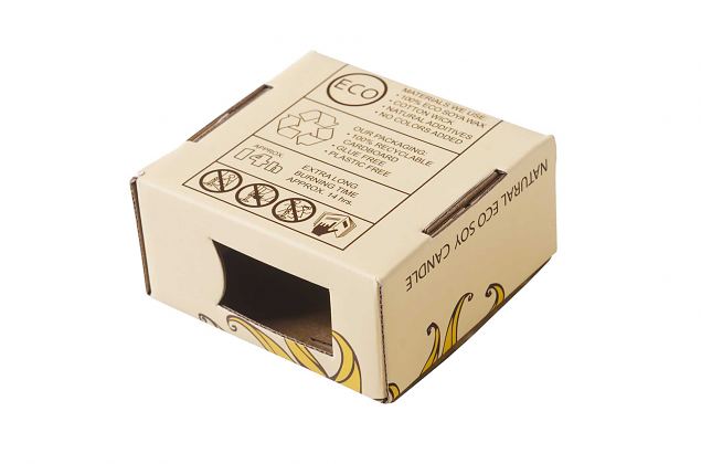 Wellpappl�dor med logotyp 