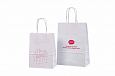 white kraft paper bag with print | Galleri-White Paper Bags with Rope Handles white paper bag with