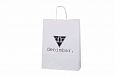 white kraft paper bags with print | Galleri-White Paper Bags with Rope Handles white paper bags wi