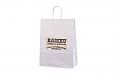 white paper bags with personal print | Galleri-White Paper Bags with Rope Handles white paper bags