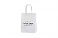 white paper bag with print | Galleri-White Paper Bags with Rope Handles white paper bag with print