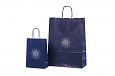 blue paper bag with print | Galleri-Blue Paper Bags with Rope Handles blue paper bag with print 