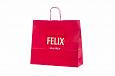 red paper bag with personal print | Galleri-Black Paper Bags with Rope Handles red paper bag wit