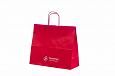 red kraft paper bags with print | Galleri-Black Paper Bags with Rope Handles red paper bags with