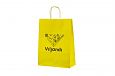 yellow paper bags | Galleri-Yellow Paper Bags with Rope Handles yellow kraft paper bag with print 