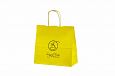 yellow paper bags | Galleri-Yellow Paper Bags with Rope Handles yellow kraft paper bags with print