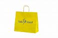 yellow kraft paper bag | Galleri-Yellow Paper Bags with Rope Handles yellow paper bags with person