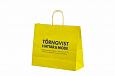 yellow paper bag with print | Galleri-Yellow Paper Bags with Rope Handles yellow paper bags with l