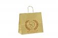 beige paper bag with print | Galleri-Beige Paper Bags with Rope Handles beige paper bag with print