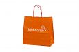 orange paper bag with print | Galleri-Orange Paper Bags with Rope Handles orange paper bag with 