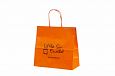 orange paper bags with print | Galleri-Orange Paper Bags with Rope Handles orange kraft paper ba