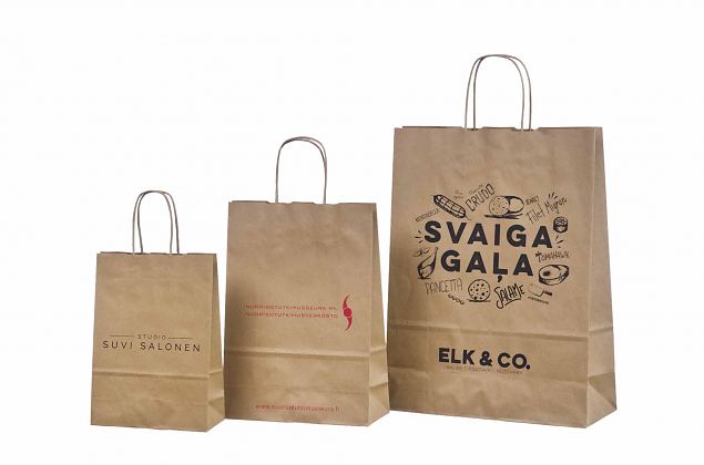 recycled paper bags with logo print 