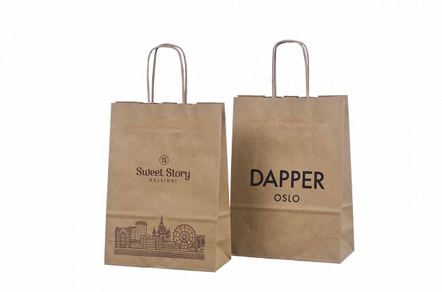 durable recycled paper bags with logo 