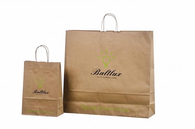nice looking recycled paper bag with logo 