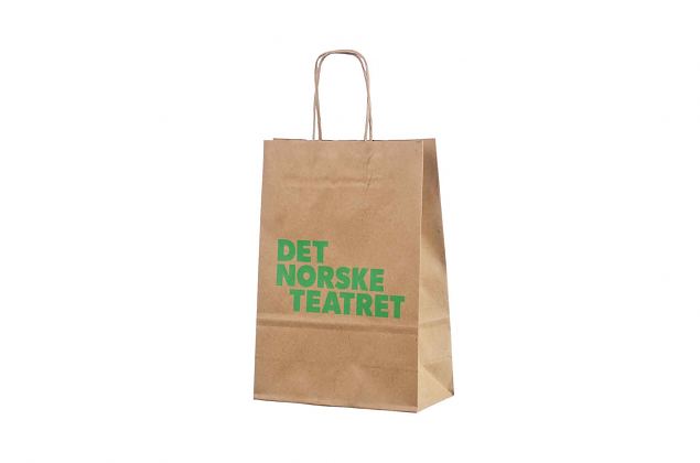 100% recycled paper bag 