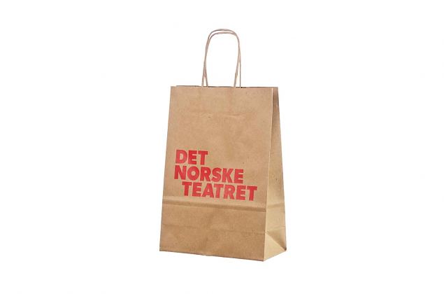 100% recycled paper bags with print 