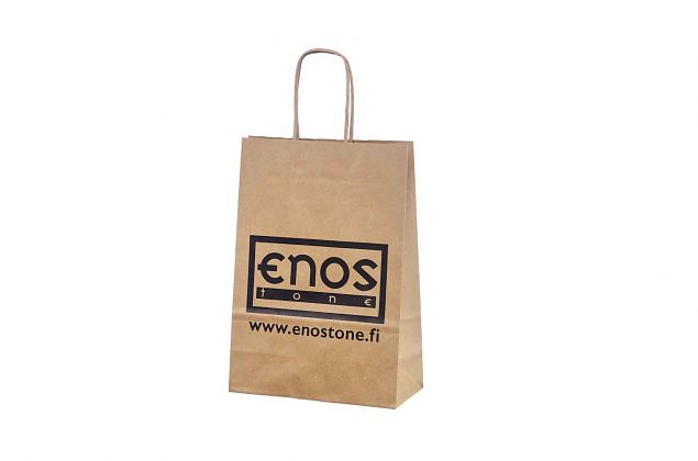 100% recycled paper bag with print 