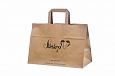 brown paper bag with print | Galleri-Brown Paper Bags with Flat Handles brown paper bags with prin