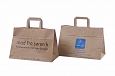brown paper bag with print | Galleri-Brown Paper Bags with Flat Handles brown kraft paper bags wit
