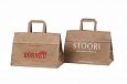 brown paper bags with print | Galleri-Brown Paper Bags with Flat Handles durable brown paper bag 